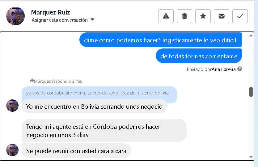 Propuesta del agente presencial en Córdoba